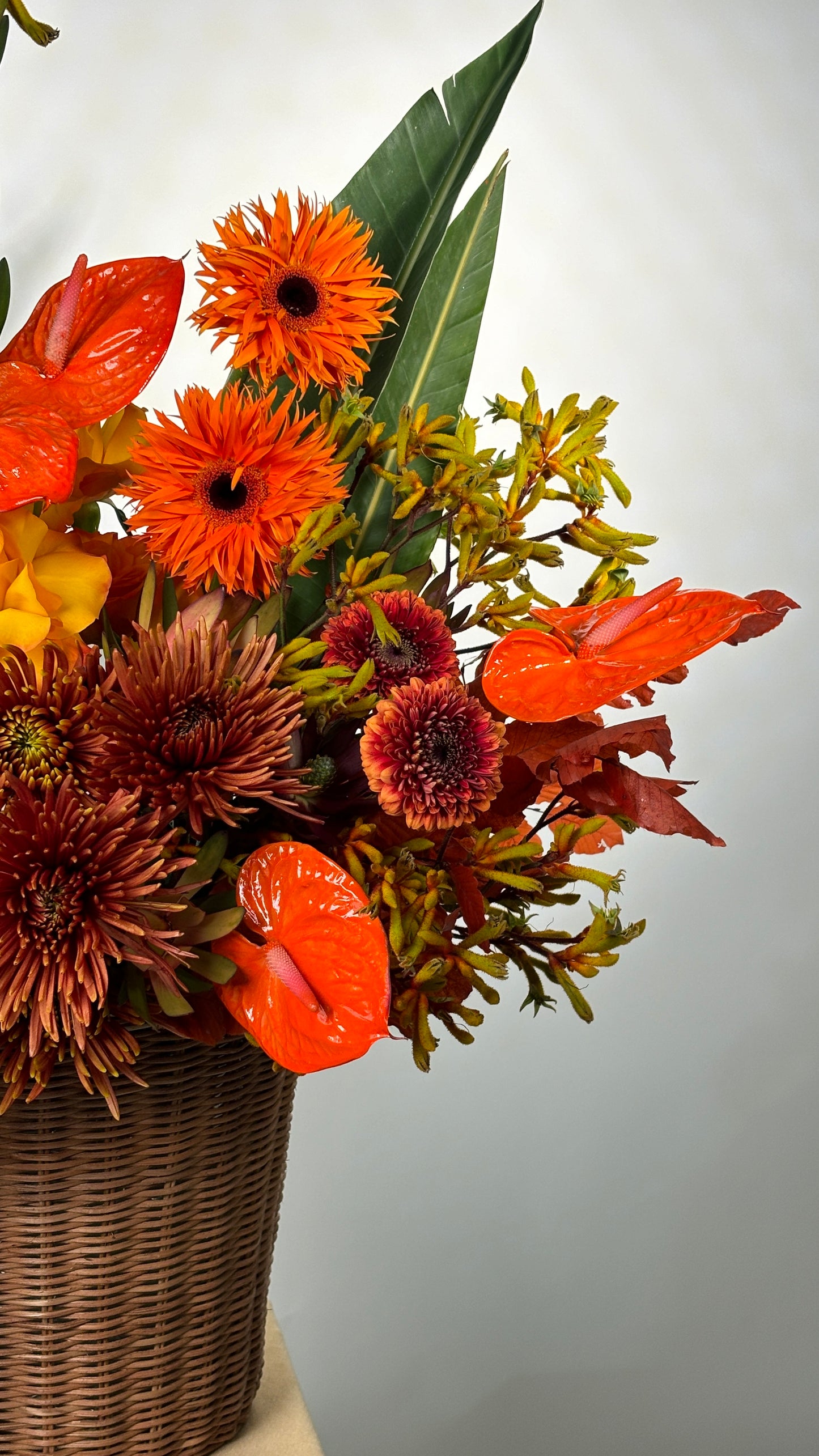 Basket “Maroon countryside”