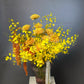 Bouquet in a vase " Yellow monochrome"