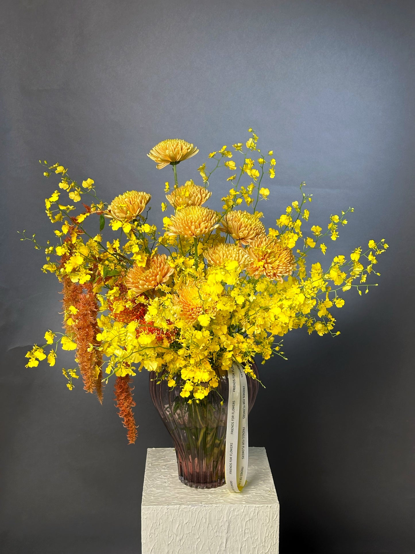 Bouquet in a vase " Yellow monochrome"